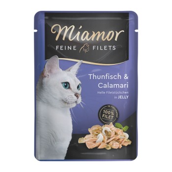 Miamor Feine Filets in Jelly Thunfisch und Calamari 96x100 g Miamor Feine Filets in Jelly Thunfisch und Calamari 96x100 g