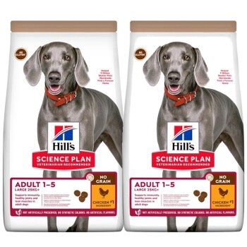 Hill's Science Plan No Grain Adult Large Breed mit Huhn ohne Getreide 2x14 kg Hill's Science Plan No Grain Adult Large Breed mit Huhn ohne Getreide 2x14 kg