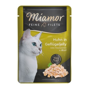 Miamor Feine Filets in Jelly Huhn in Geflügeljelly 96x100 g